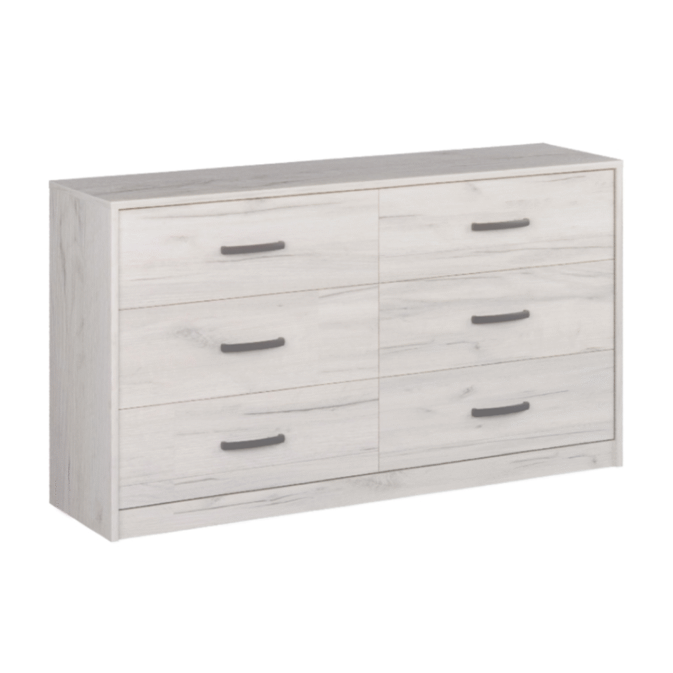 Komoda Roma 6F - snježni hrast