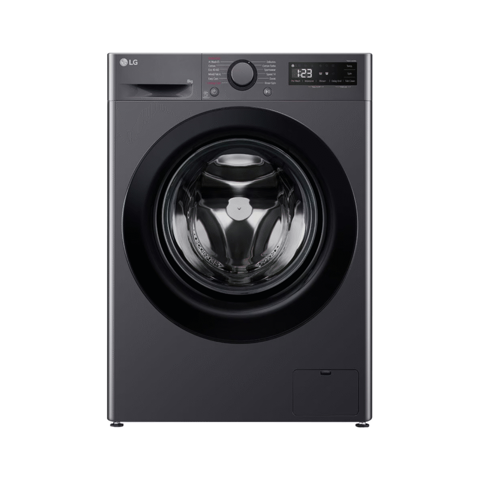 LG F2WR508SBM – Mašina za pranje veša 8 kg / 1200 rpm (Steam, AI DD, Slim)