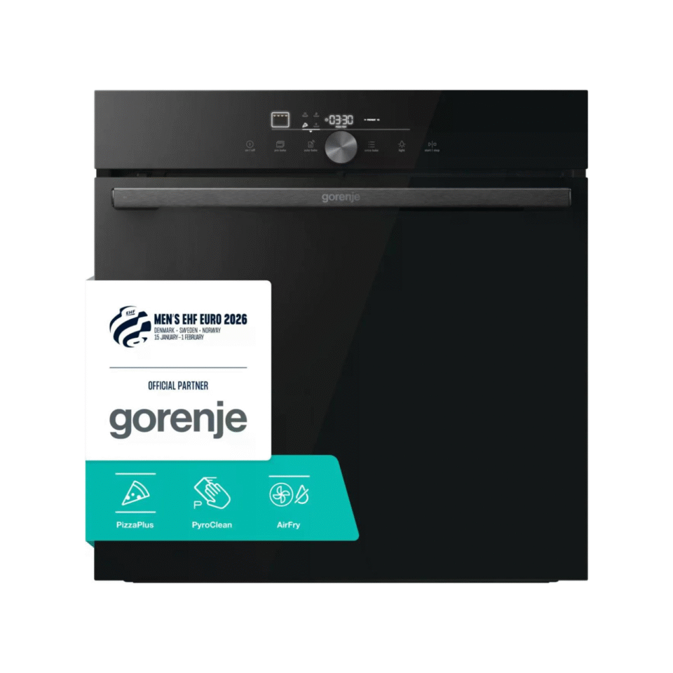 Gorenje GO66E Pizza350C – Multisistemska ugradbena pećnica s pirolitičkim čišćenjem, 77 L, A+